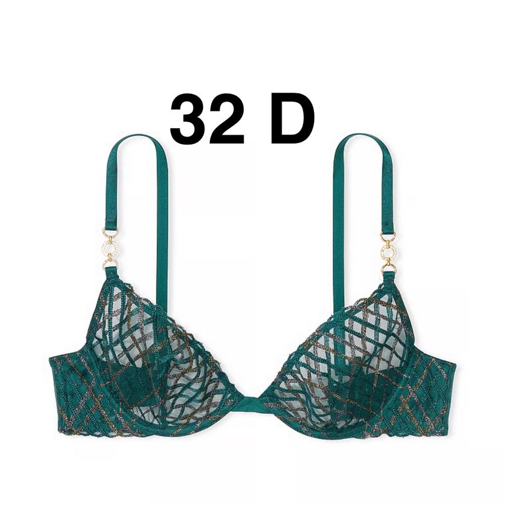 Victoria’s Secret VERY SEXY
Ziggy Glam Floral Embroidery Unlined Demi Bra -NEW